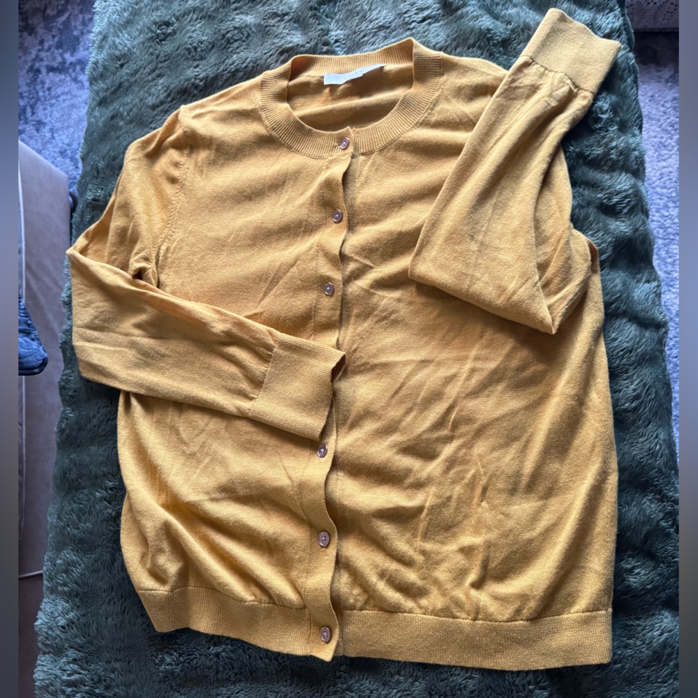 LOFT Golden Knit Cardigan